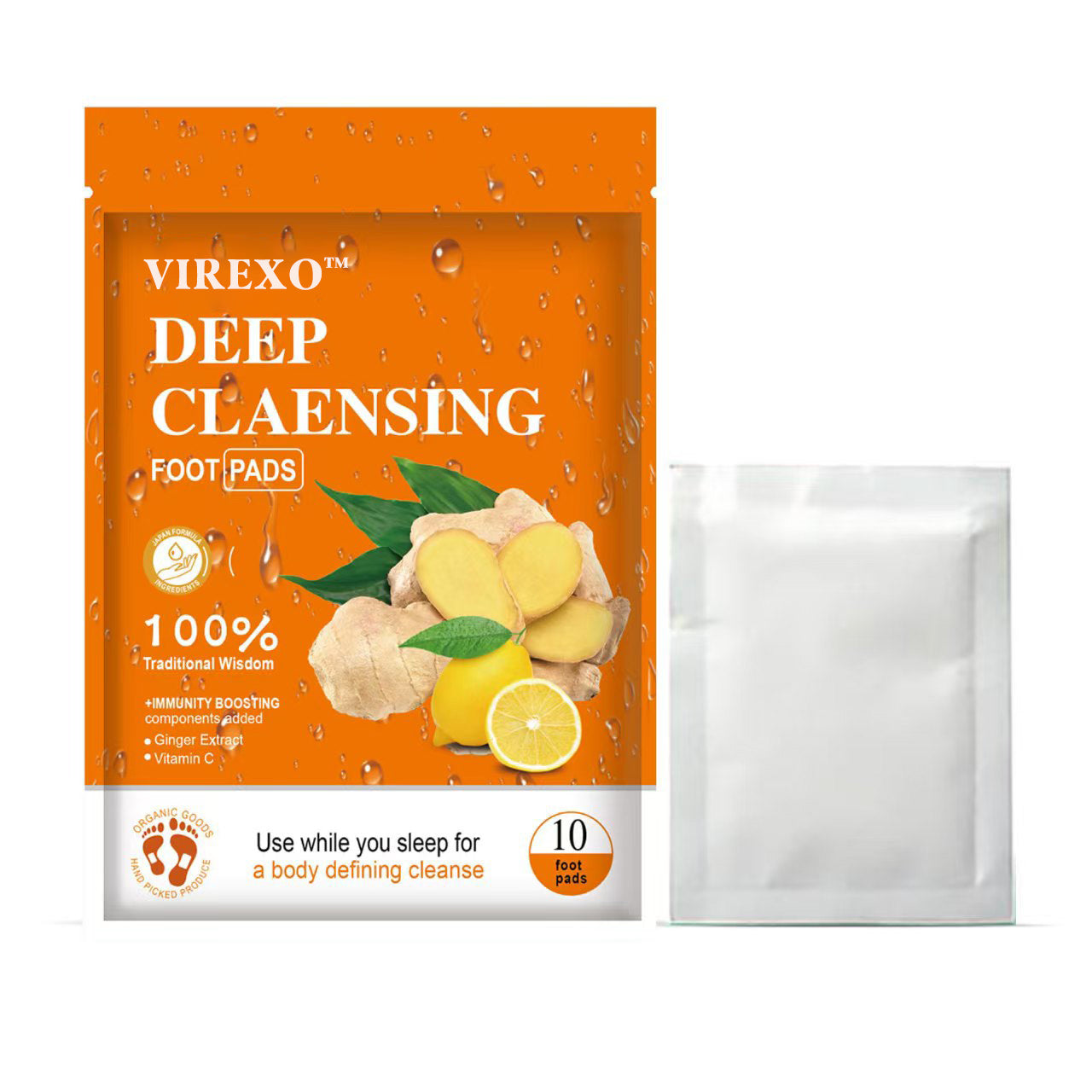 Ginger foot pads, foot care