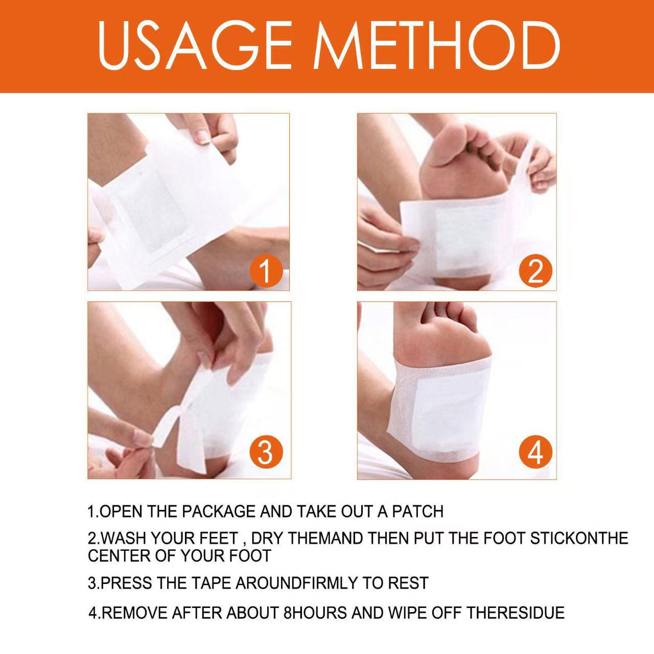 Ginger foot pads, foot care