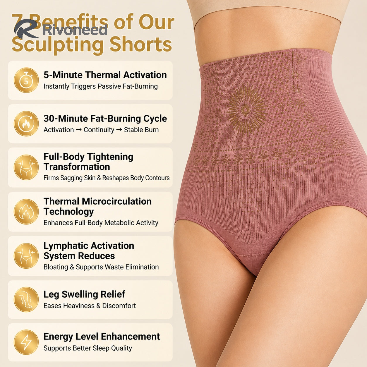 🔥4-in-1 Shaping and Fat-Burning Microfiber Shorts