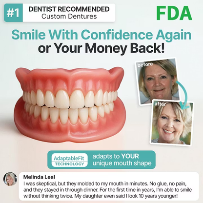 LUMIVO™ Custom-Fit Dentures ⏰ ENDS TODAY • 70% OFF | Smile with Confidence